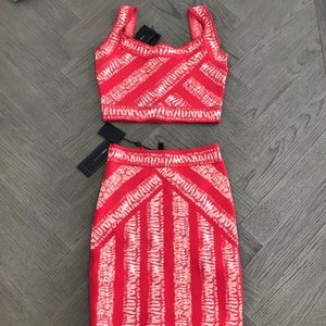 BcbgMaxazria bandage two piece dress